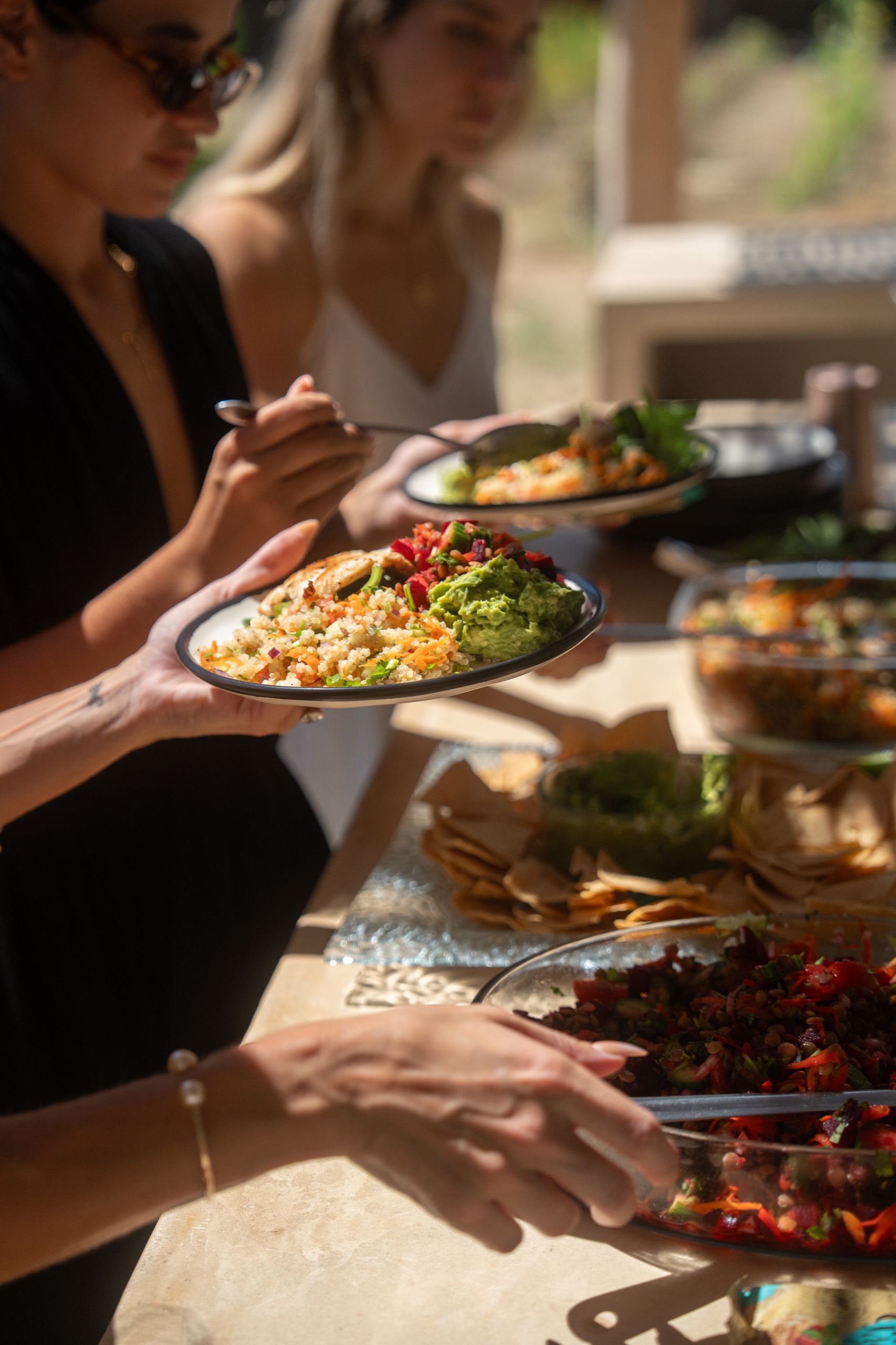 Nourishing meals at Proyecto Palmita